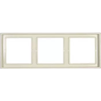 JUNG LS 983 W Moldura de cobertura 3 módulos marfim duroplástico sem parafusos 81x223 mm