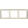 JUNG LS 983 W Moldura de cobertura 3 módulos marfim duroplástico sem parafusos 81x223 mm