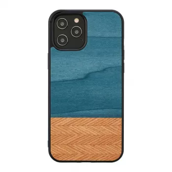 Capa para telemóvel Man and Wood para iPhone 12 Pro Max Denim preto