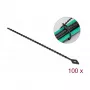 Abraçadeira de cabos paralela DeLOCK Beaded Kabel Tie C 200 x L 2,4 mm preta 100 peças