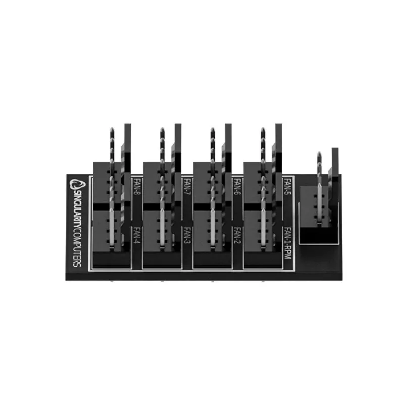 Hub de ventoinhas Singularity Fan-Node 2x4 SC-PWM-N-2x4 — splitter PWM para ventoinhas de 2×4 pinos