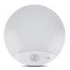 Lâmpada LED de parede MACLEAN MCE357W com sensor de movimento IR, branca, para exterior e interior