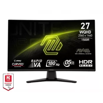 Monitor de computador MSI MAG 274CQF 68,6 cm (27 polegadas) 2560 x 1440 píxeis Wide Quad HD preto