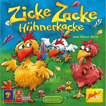 Zicke Zacke Chicken Cha Cha Cha, Jogo de Tabuleiro Infantil do Ano 1998