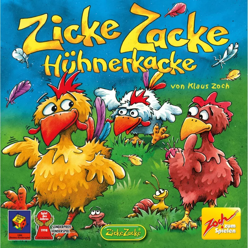 Zicke Zacke Chicken Cha Cha Cha, Jogo de Tabuleiro Infantil do Ano 1998
