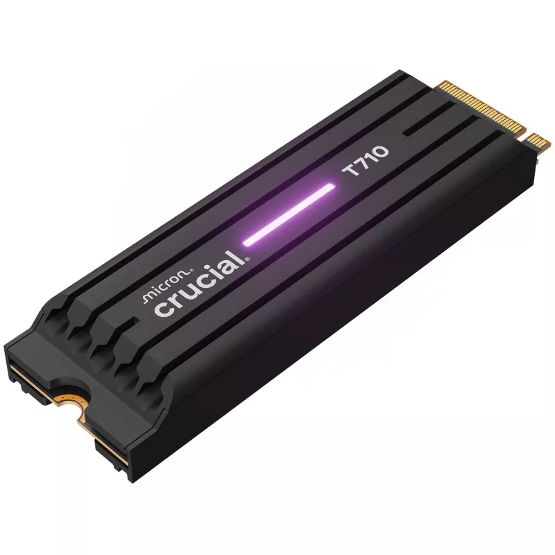 SSD CRUCIAL T710 4 TB M.2 PCIe 5.0 NVMe — 4000 GB, leitura 14500 MB/s, escrita 13800 MB/s