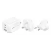 Carregador de parede Belkin BOOSTCHARGE 100W 2C1A WCH016HQWH com ficha substituível