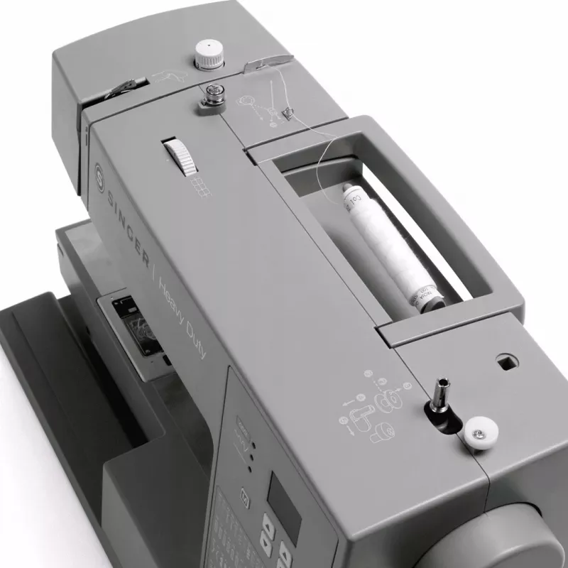 Máquina de costura automática SINGER HD6605 – elétrica, casa de botão em 1 passo, braço livre, cinzento, 6 kg