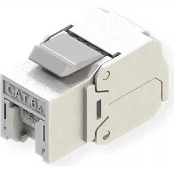 ROLINE Keystone Cat6A/Cl.EA RJ45 blindado sem ferramentas prateado (21.17.0326)
