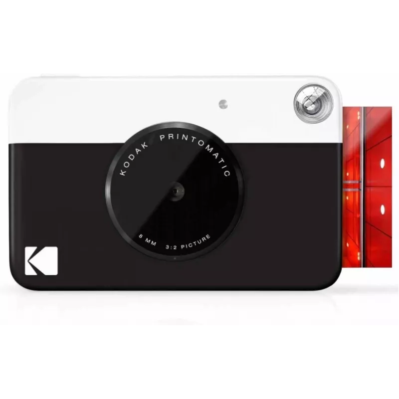 Máquina fotográfica instantânea Kodak PRINTOMATIC, 2x3 polegadas, preto