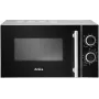 Micro-ondas Amica AMGF20M1GS de bancada com grelhador 20 L 700 W preto, prateado