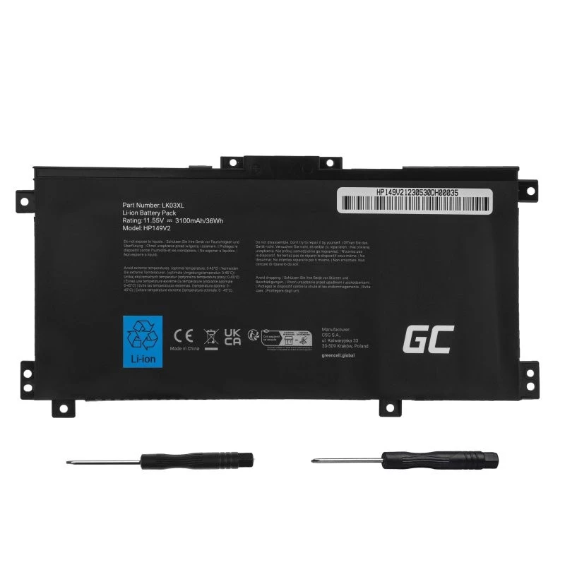 Bateria Green Cell HP149V2 para HP Envy x360 15-BP 17-AE