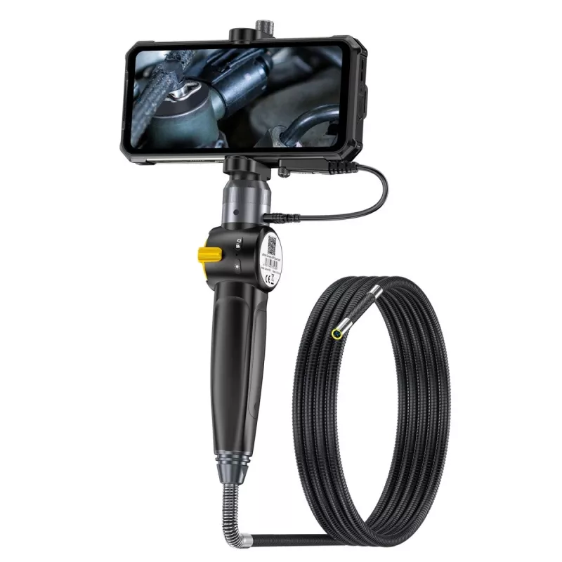 Ulefone uSmart E03 UF-EC03 câmara endoscópica, 1280x720 HD, sonda orientável 180° em duas direções, 6 LED, IP67, cabo semirrígido de 1 m