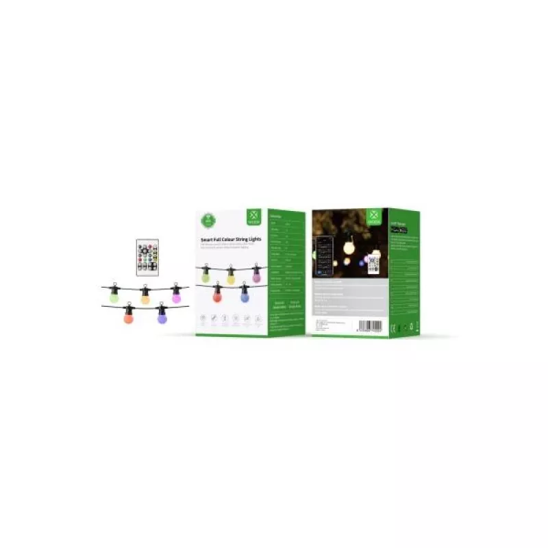 WOOX R5195 Fita de luz decorativa inteligente 9m RGB+CCT, Google Assistant e Amazon Alexa, IP65