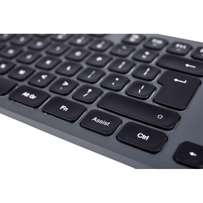 Teclado com fios CK-400 preto-cinzento