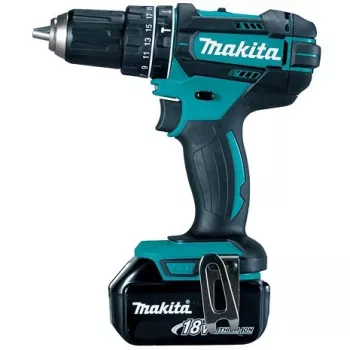 Makita DHP482RFE, berbequim, preto, azul, 1,3 cm, 1900 rpm, 3,8 cm, 1,3 cm