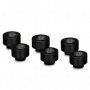 Thermal Grizzly DeltaMate Extender MF10 – conector de refrigeração líquida, preto, 6 unid. (TG-DM-FIT-6006)