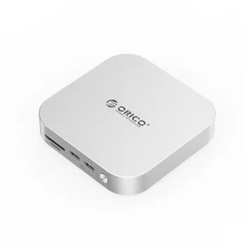 Adaptador de slot M.2 NVMe ORICO M49P-EU-SV-BP — USB-C 10 Gbit/s, caixa metálica