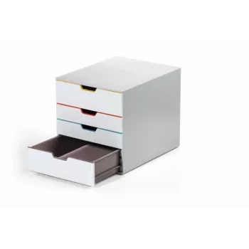 Durable VARICOLOR MIX 4 unidade de gavetas em plástico cinzento 4 gavetas