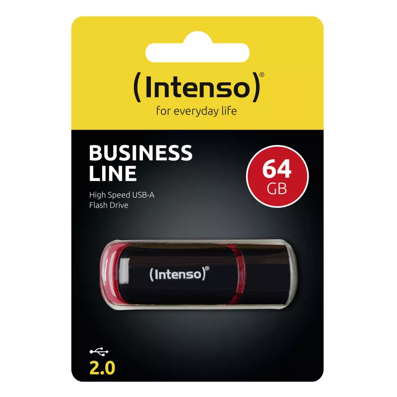 Pen USB Intenso 64 GB USB Type-A 2.0 preto vermelho