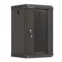 Armário rack Lanberg WF11-3309-10B 9U rack de parede preto