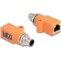 Adaptador de cabo DeLOCK 60617 M12 RJ45 violeta