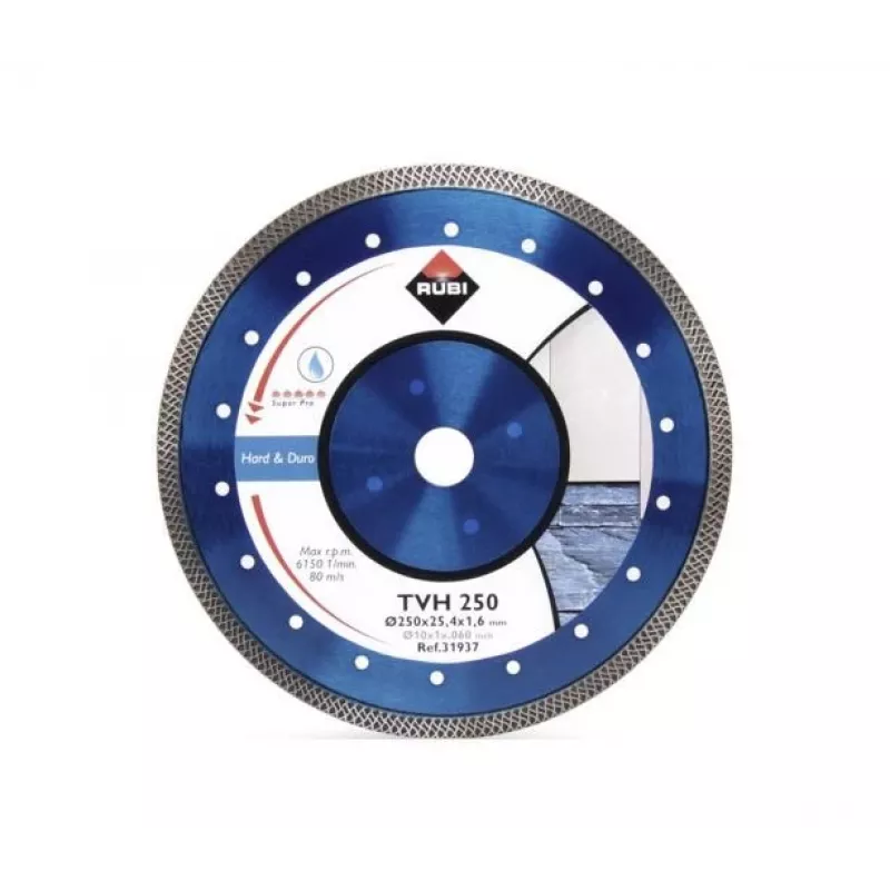 DISCO DE CORTE DIAMANTADO PARA MATERIAIS DUROS TVH 200MM SUPERPRO