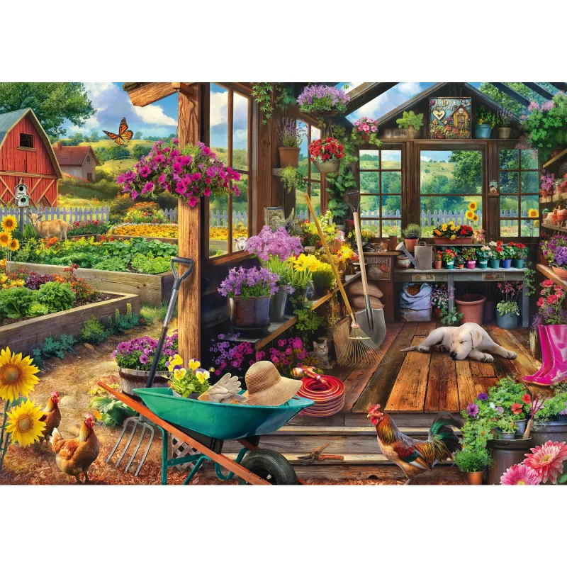 Jeff Haynie: Casa de jardim, puzzle 1000 peças