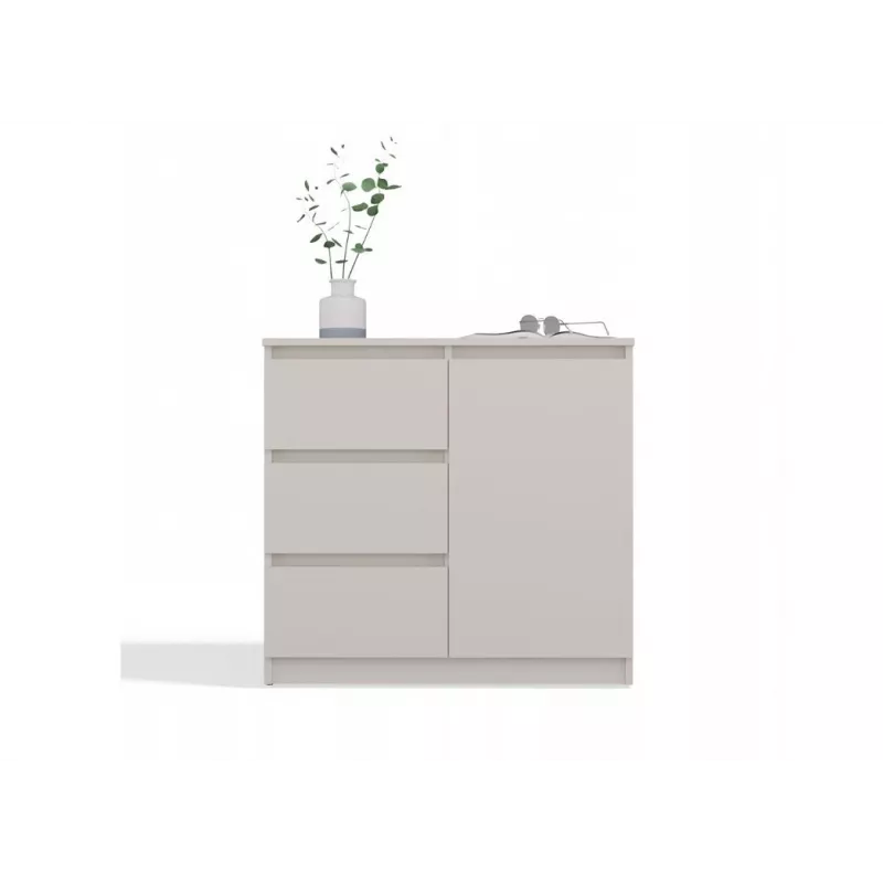COMODA 1 PORTA 3 GAVETAS COR CAXEMIRA