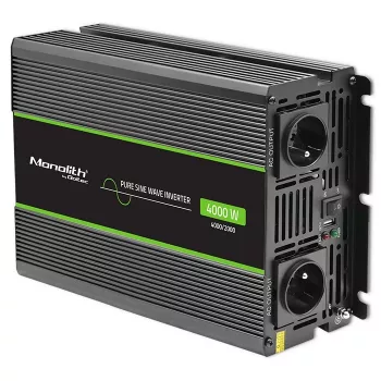 Qoltec Monolith Adaptador/conversor de corrente automóvel 4000 W Preto