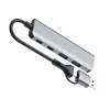 Adaptador TRACER A-5 USB Type-C para USB-A 2x USB-A + 2x USB-C
