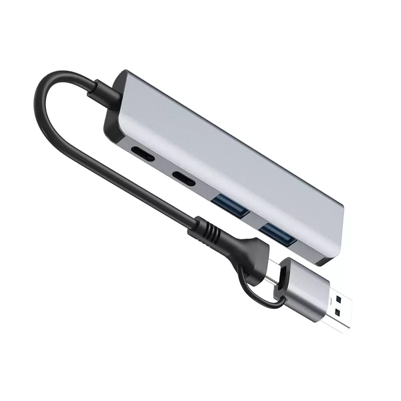 Adaptador TRACER A-5 USB Type-C para USB-A 2x USB-A + 2x USB-C