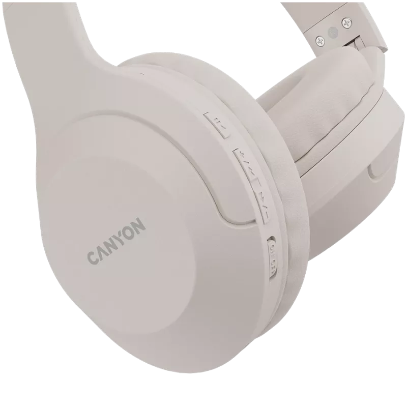 Headset Bluetooth Canyon BTHS-3 On-Ear/Estéreo/BT5.1 bege retail (CNS-CBTHS3BE)