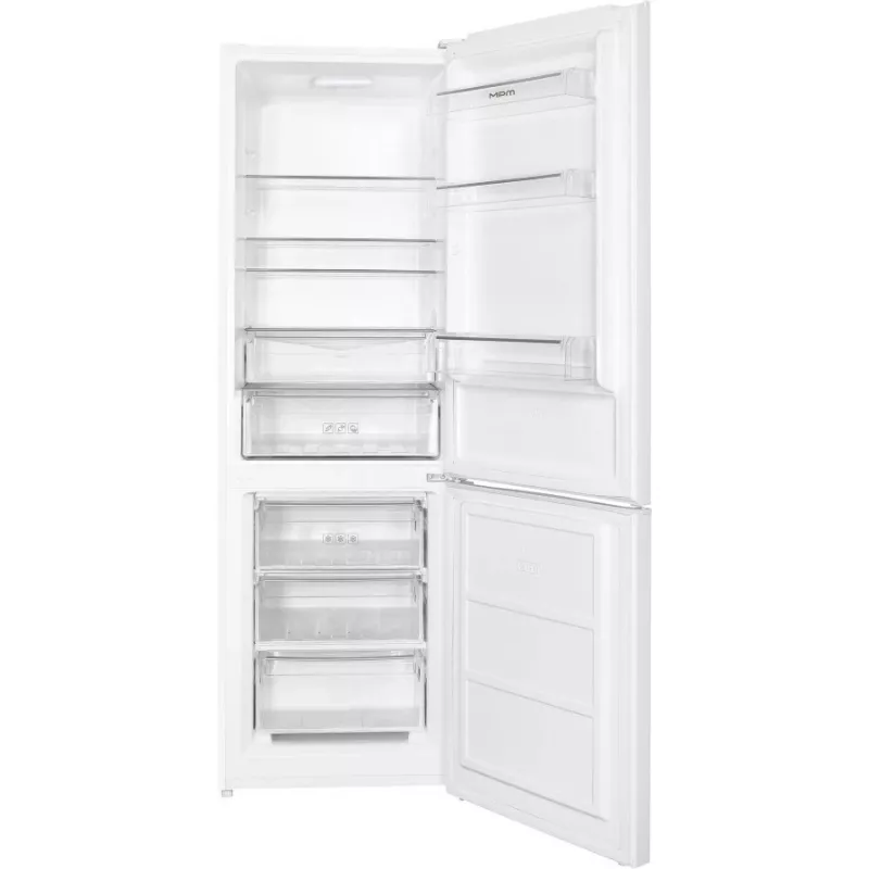 Frigorífico com congelador em baixo MPM MPM-323-KB-46 — 324 L, branco, 1850×600×600 mm, classe de eficiência energética E