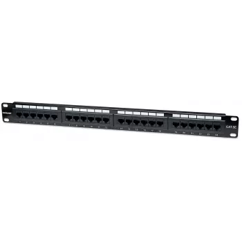 Intellinet Patch Panel, Cat5e, UTP, 24 portas, 1HE, preto, IEEE 802.3, IEEE 802.3ab, IEEE 802.3u, 10/100/1000Base-T(X), Gigabit Ethernet, RJ-45, dourado, Cat5e