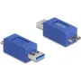 Adaptador de cabo DeLOCK 67214 USB Type-A para USB Micro-B azul