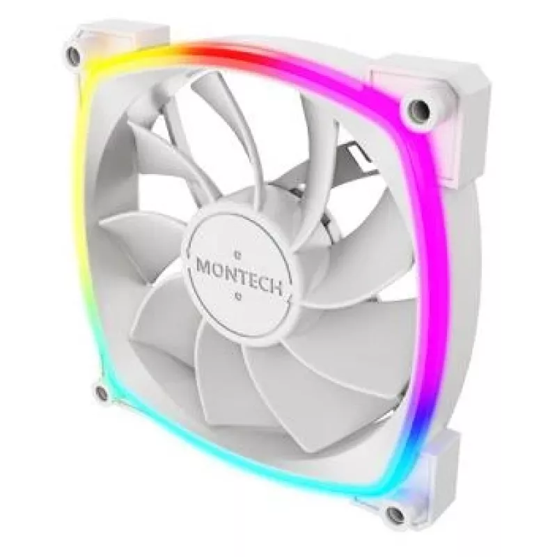 Ventoinha para caixa de computador Montech RX120 PWM 12 cm branco 3 unid.