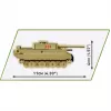 Conjunto de construção Cobi Tiger I 131 — 144 peças, idade recomendada 6+, verde