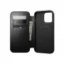 Capa tipo carteira Nomad Modern Leather para iPhone 17 Pro Max MagSafe — pele Horween, preta