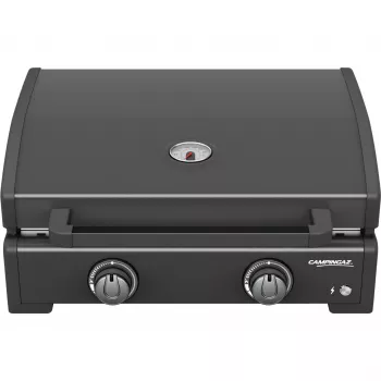 Plancha a gás Campingaz Onyx 2 2217205 — plancha de 2 queimadores com superfície de cozedura em ferro fundido
