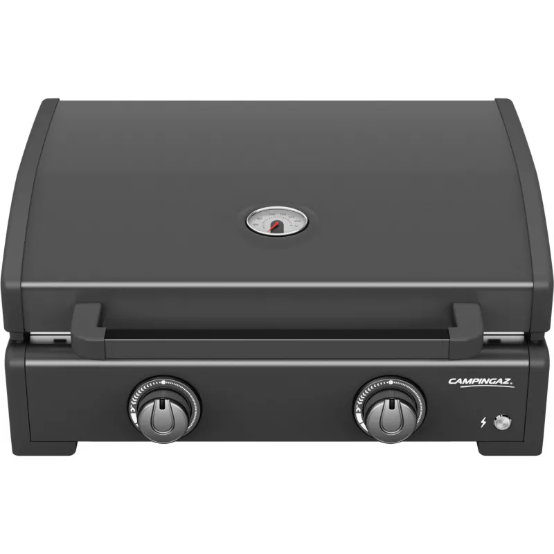 Plancha a gás Campingaz Onyx 2 2217205 — plancha de 2 queimadores com superfície de cozedura em ferro fundido