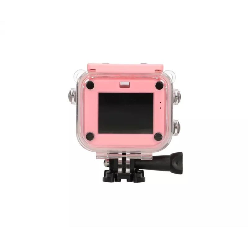 Câmara de ação desportiva digital para crianças Extralink H18 rosa – IP68, 1080p, ecrã de 2 polegadas