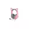 Razer Kraken Kitty V2 RZ04-04730200-R3M1 auscultadores gaming com fio, USB-A, microfone, drivers de 40 mm, Quartz Pink