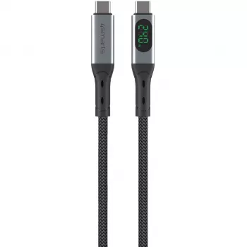 Cabo USB 4smarts 541438 USB4 Gen 2x2 1,5 m USB-C preto cinzento