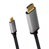 Cabo LogiLink CUA0101 USB 3.2 Gen1 Type-C para HDMI-A 1,8 m preto cinzento