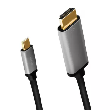 Cabo LogiLink CUA0101 USB 3.2 Gen1 Type-C para HDMI-A 1,8 m preto cinzento