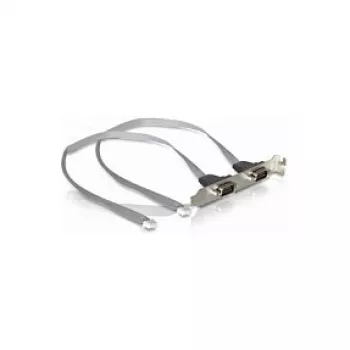 Chapa de slot 2 x porta COM DeLOCK 41791
