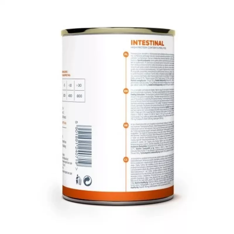 Comida húmida para cães VETEXPERT Veterinary Diet Intestinal 400 g, aves, sem cereais, para recuperação após cirurgias digestivas