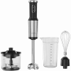 Batedeira manual, 1200 W, em CB, preto, lâmina dente de tigre, batedor, picadora, copo