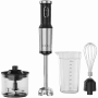Batedeira manual, 1200 W, em CB, preto, lâmina dente de tigre, batedor, picadora, copo